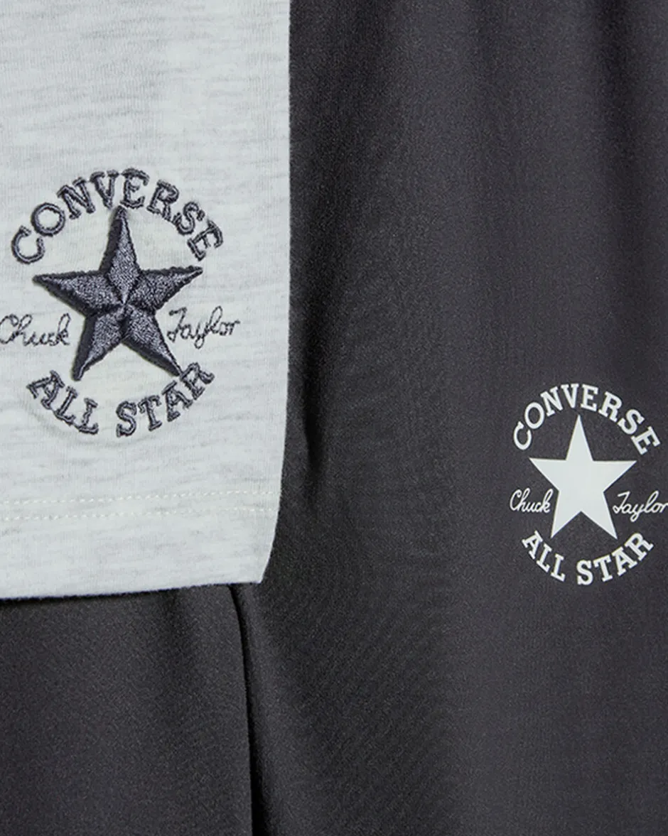 Converse Maglie E T-Shirt<Boxy T-Shirt and Leggings Set Materia scura
