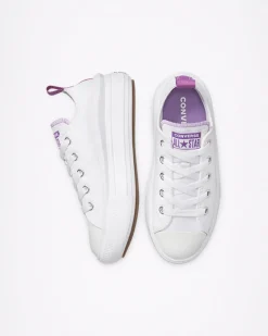 Converse Ragazzi (Età 8-12 Anni)|Guida Alle Misure Per Bambini<Canvas Color Chuck Taylor All Star Move Bianco/Pixel Purple/Bianco