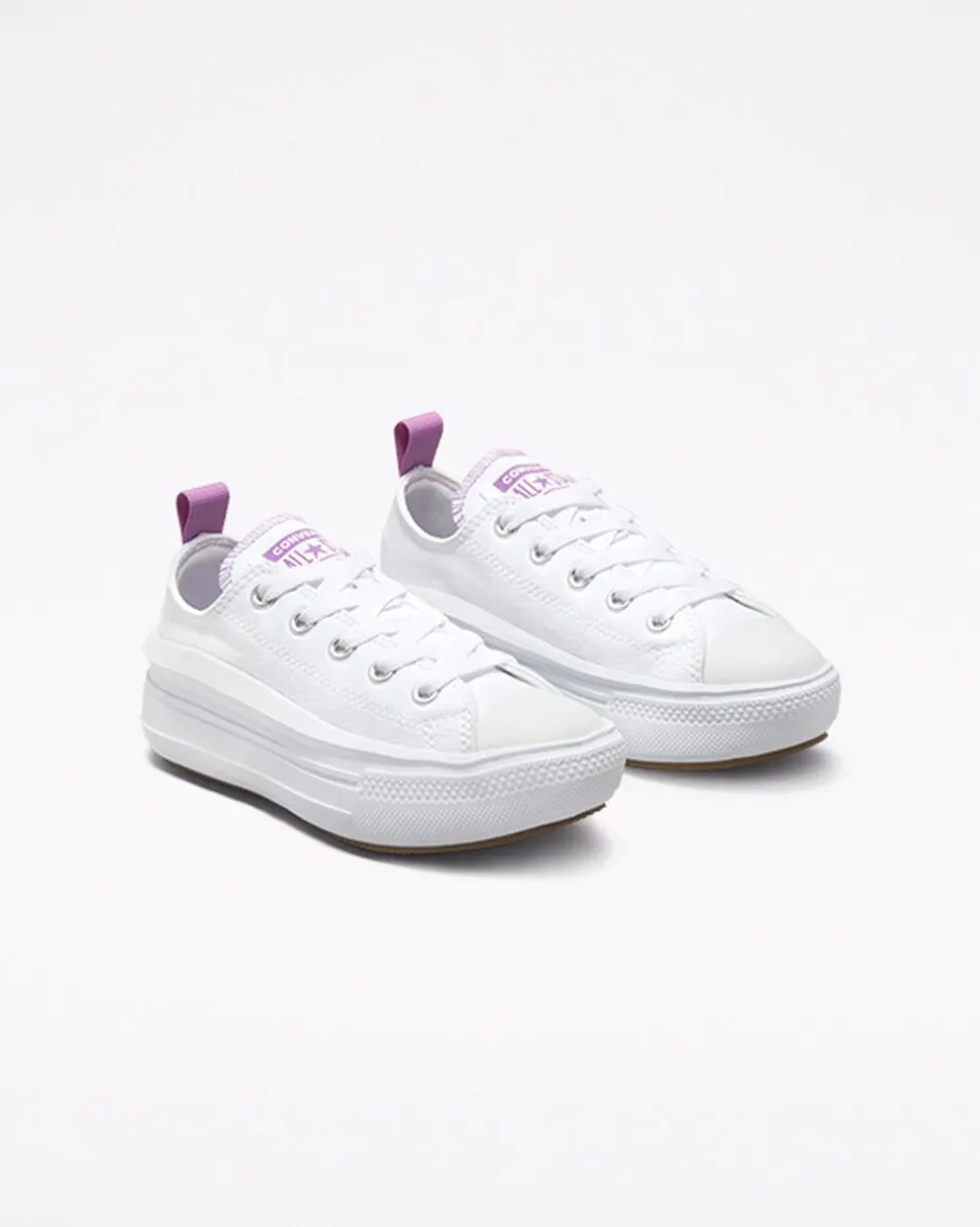 Converse Ragazzi (Età 8-12 Anni)|Guida Alle Misure Per Bambini<Canvas Color Chuck Taylor All Star Move Bianco/Pixel Purple/Bianco