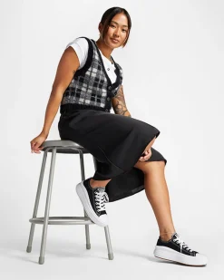 Converse Modelli Bassi|Modelli Con Platform<Canvas Color Chuck Taylor All Star Move Nero/Bianco/Bianco