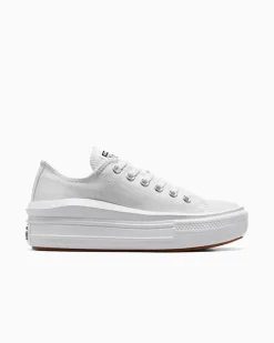 Converse Modelli Bassi|Modelli Con Platform<Canvas Color Chuck Taylor All Star Move Bianco/Bianco/Bianco
