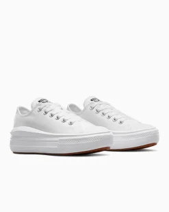 Converse Modelli Bassi|Modelli Con Platform<Canvas Color Chuck Taylor All Star Move Bianco/Bianco/Bianco