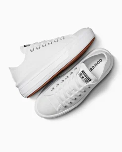Converse Modelli Bassi|Modelli Con Platform<Canvas Color Chuck Taylor All Star Move Bianco/Bianco/Bianco