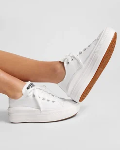 Converse Modelli Bassi|Modelli Con Platform<Canvas Color Chuck Taylor All Star Move Bianco/Bianco/Bianco