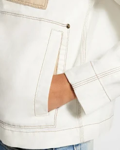 Converse Giacche E Felpe<Canvas Work Coat Converse Egret