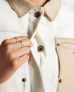 Converse Giacche E Felpe<Canvas Work Coat Converse Egret