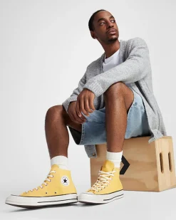 Converse Modelli Alti|Modelli Alti<Chuck 70 Banana/Egret/Nero