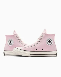 Converse Modelli Alti|Modelli Alti<Chuck 70 Glassa rosa/Egret/Nero