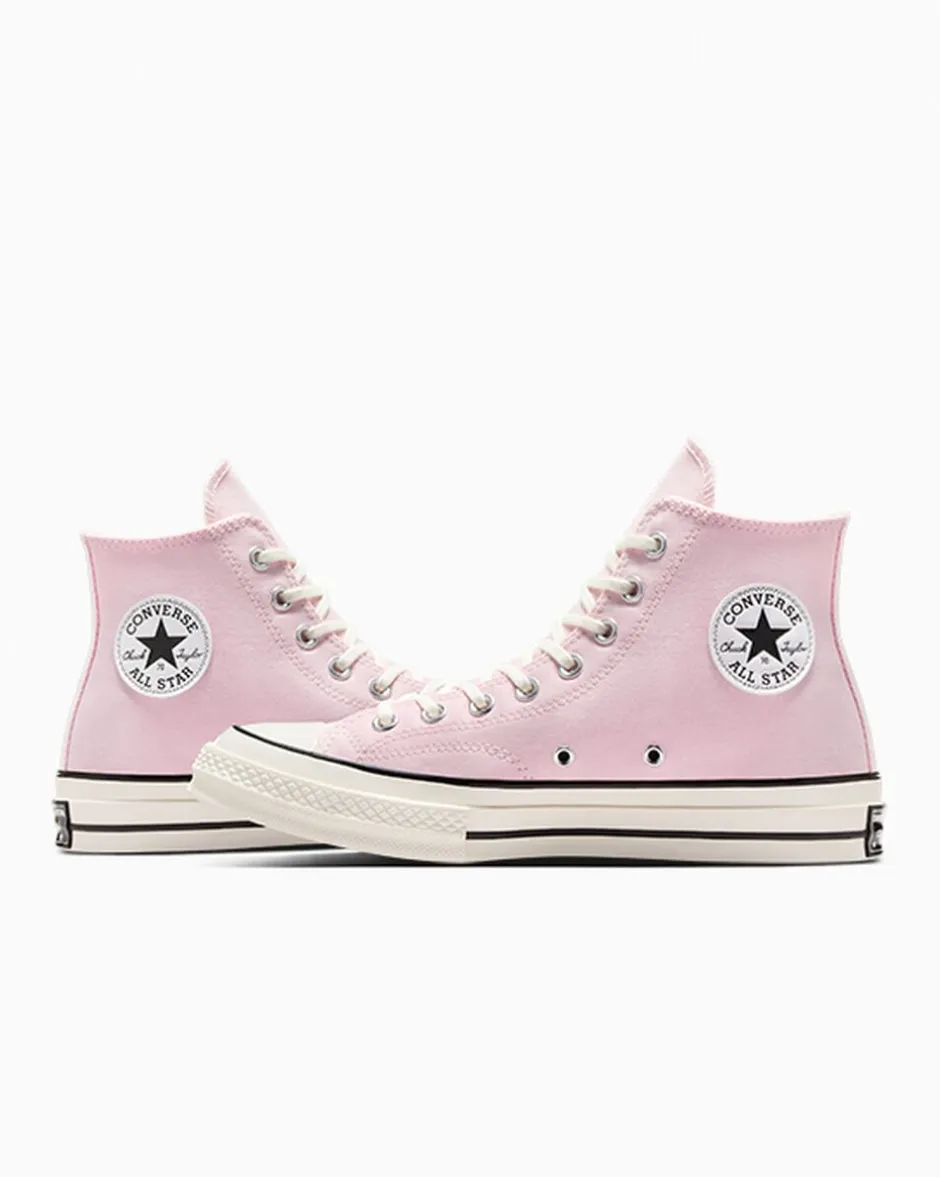Converse Modelli Alti|Modelli Alti<Chuck 70 Glassa rosa/Egret/Nero