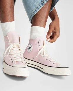 Converse Modelli Alti|Modelli Alti<Chuck 70 Glassa rosa/Egret/Nero