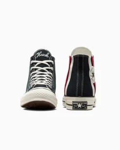 Converse Modelli Alti|Modelli Alti<Chuck 70 Archival Stripes Nero/Rosso/Bianco vintage