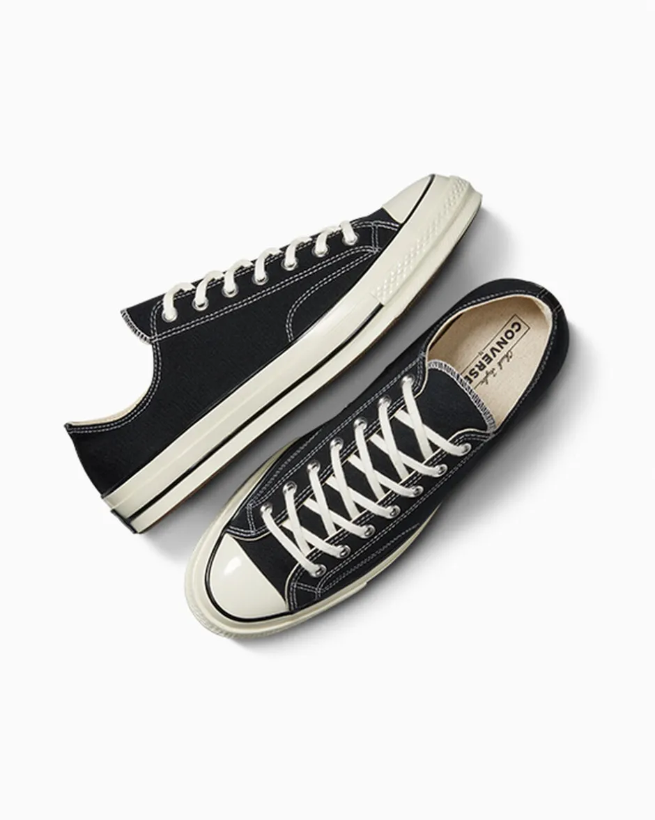 Converse Modelli Bassi|Chuck Taylor All Star<Chuck 70 Canvas Nero/Nero/Egret