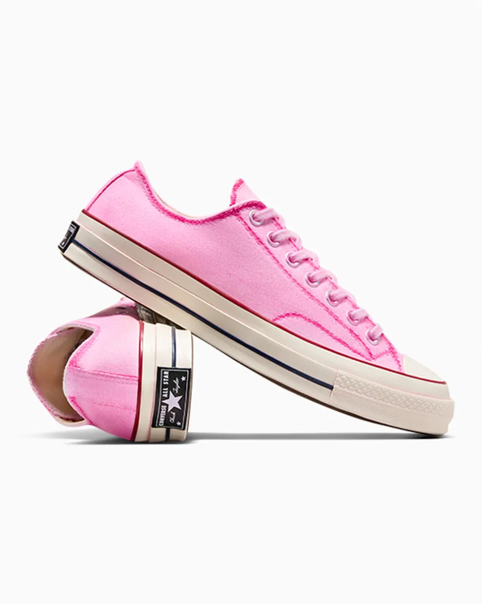Converse Modelli Bassi|Modelli Bassi<Chuck 70 Canvas LTD Hand Painted Rosa dipinto a mano