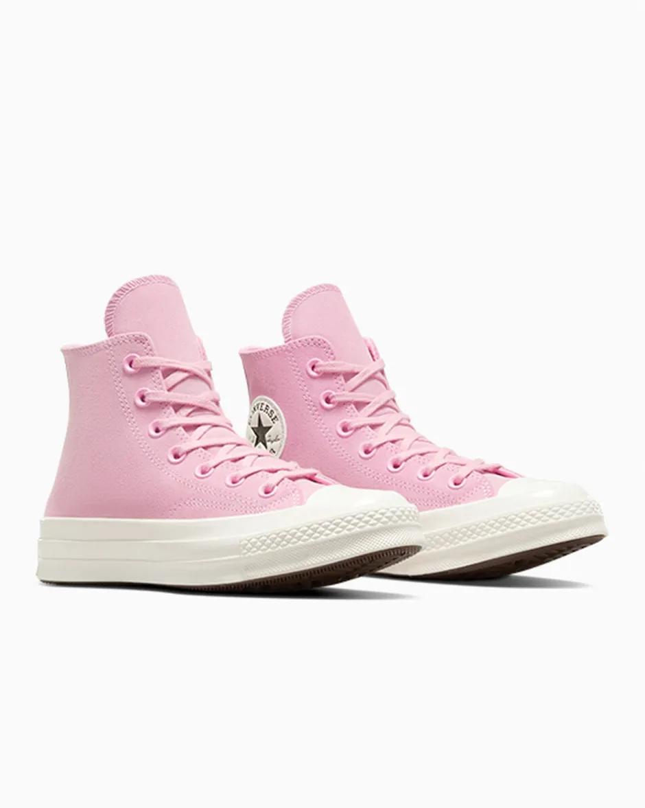 Converse Modelli Alti|Chuck Taylor All Star<Chuck 70 Colorful Suede Tongue Tied/Egret/Rosa loto