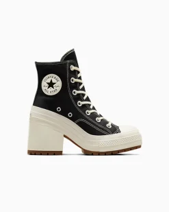 Converse Modelli Con Tacco/Zeppa|Modelli Con Tacco/Zeppa<Chuck 70 De Luxe Heel Nero/Egret/Egret