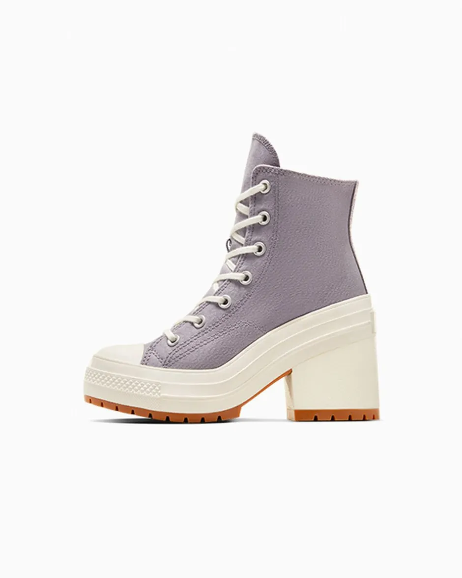 Converse Modelli Alti|Modelli Con Platform<Chuck 70 De Luxe Heel Mauve Stone/Avorio naturale