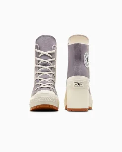 Converse Modelli Alti|Modelli Con Platform<Chuck 70 De Luxe Heel Mauve Stone/Avorio naturale