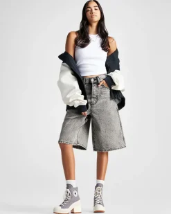 Converse Modelli Alti|Modelli Con Platform<Chuck 70 De Luxe Heel Mauve Stone/Avorio naturale