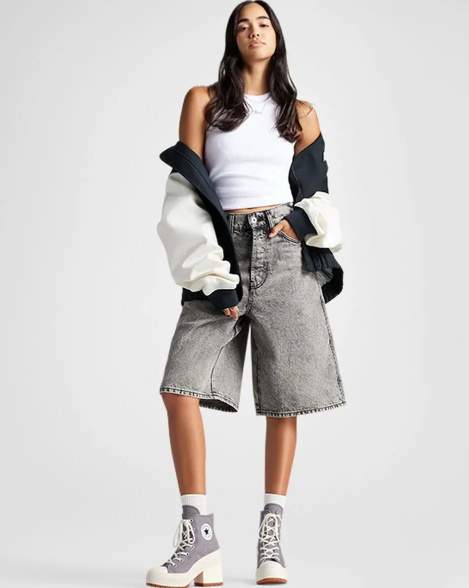 Converse Modelli Alti|Modelli Con Platform<Chuck 70 De Luxe Heel Mauve Stone/Avorio naturale