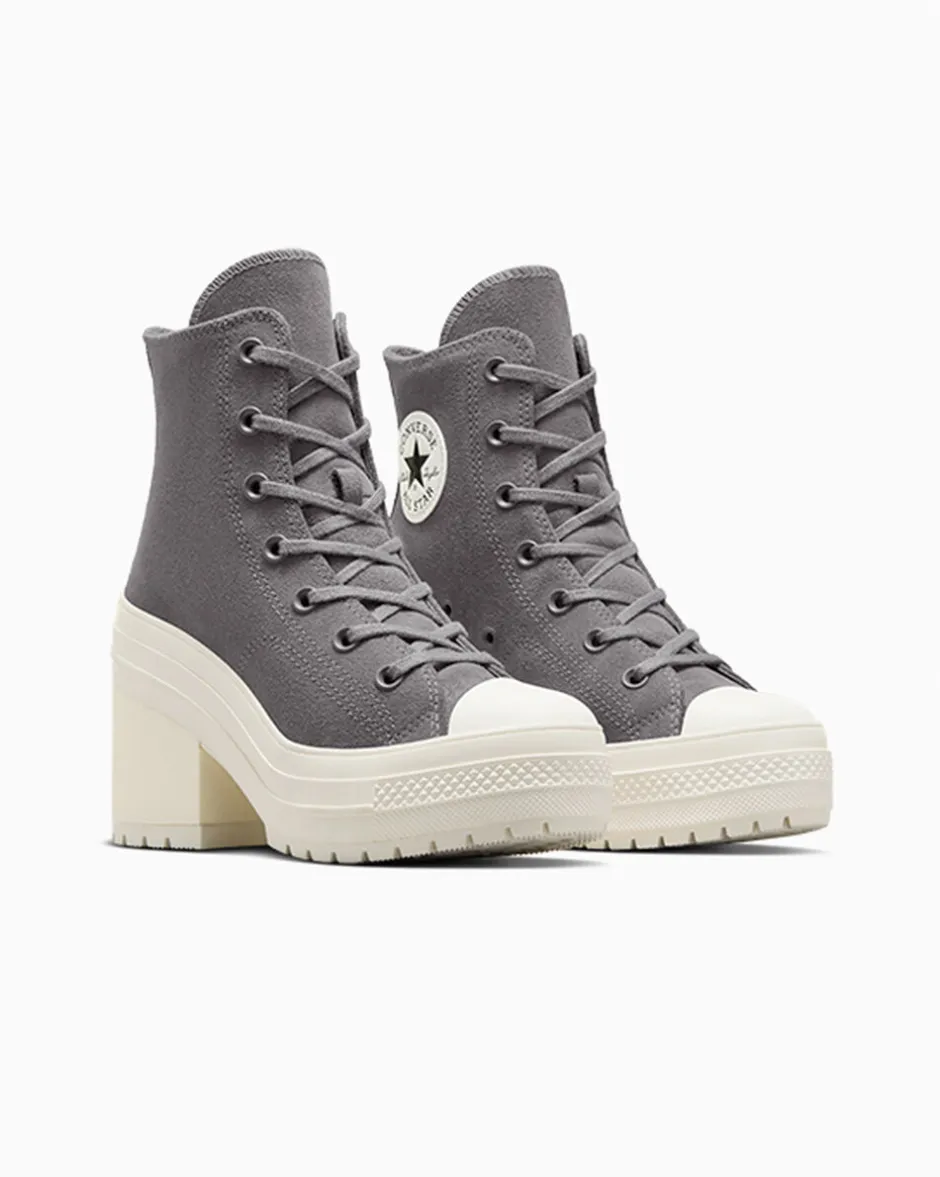 Converse Modelli Alti|Modelli Con Platform<Chuck 70 De Luxe Heel Platform Pelle di squalo/Egret/Pelle di squalo