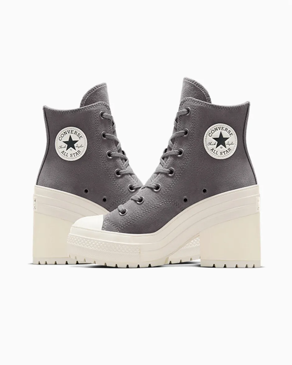 Converse Modelli Alti|Modelli Con Platform<Chuck 70 De Luxe Heel Platform Pelle di squalo/Egret/Pelle di squalo