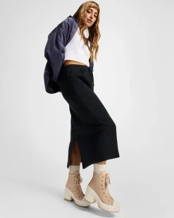 Converse Modelli Alti|Modelli Con Platform<Chuck 70 De Luxe Heel Platform Weatherized Leather Grigio caldo/Grigio caldo/Egret