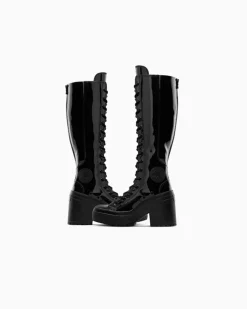 Converse Modelli Con Platform|Stivaletti<Chuck 70 De Luxe Heel XXHi Platform Patent Leather ivory roses