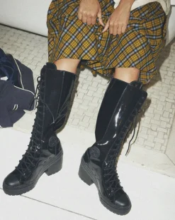 Converse Modelli Con Platform|Stivaletti<Chuck 70 De Luxe Heel XXHi Platform Patent Leather ivory roses