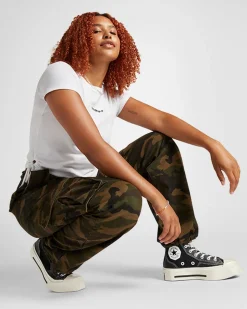 Converse Modelli Alti|Modelli Con Tacco/Zeppa<Chuck 70 De Luxe Squared Nero/Nero/Egret