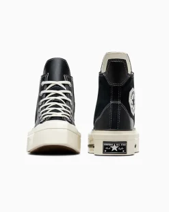Converse Modelli Alti|Modelli Con Tacco/Zeppa<Chuck 70 De Luxe Squared Nero/Nero/Egret