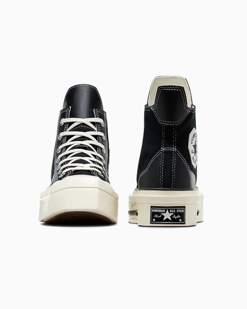 Converse Modelli Alti|Modelli Con Tacco/Zeppa<Chuck 70 De Luxe Squared Nero/Nero/Egret
