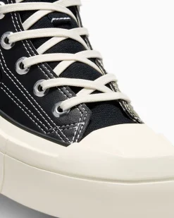 Converse Modelli Alti|Modelli Con Tacco/Zeppa<Chuck 70 De Luxe Squared Nero/Nero/Egret