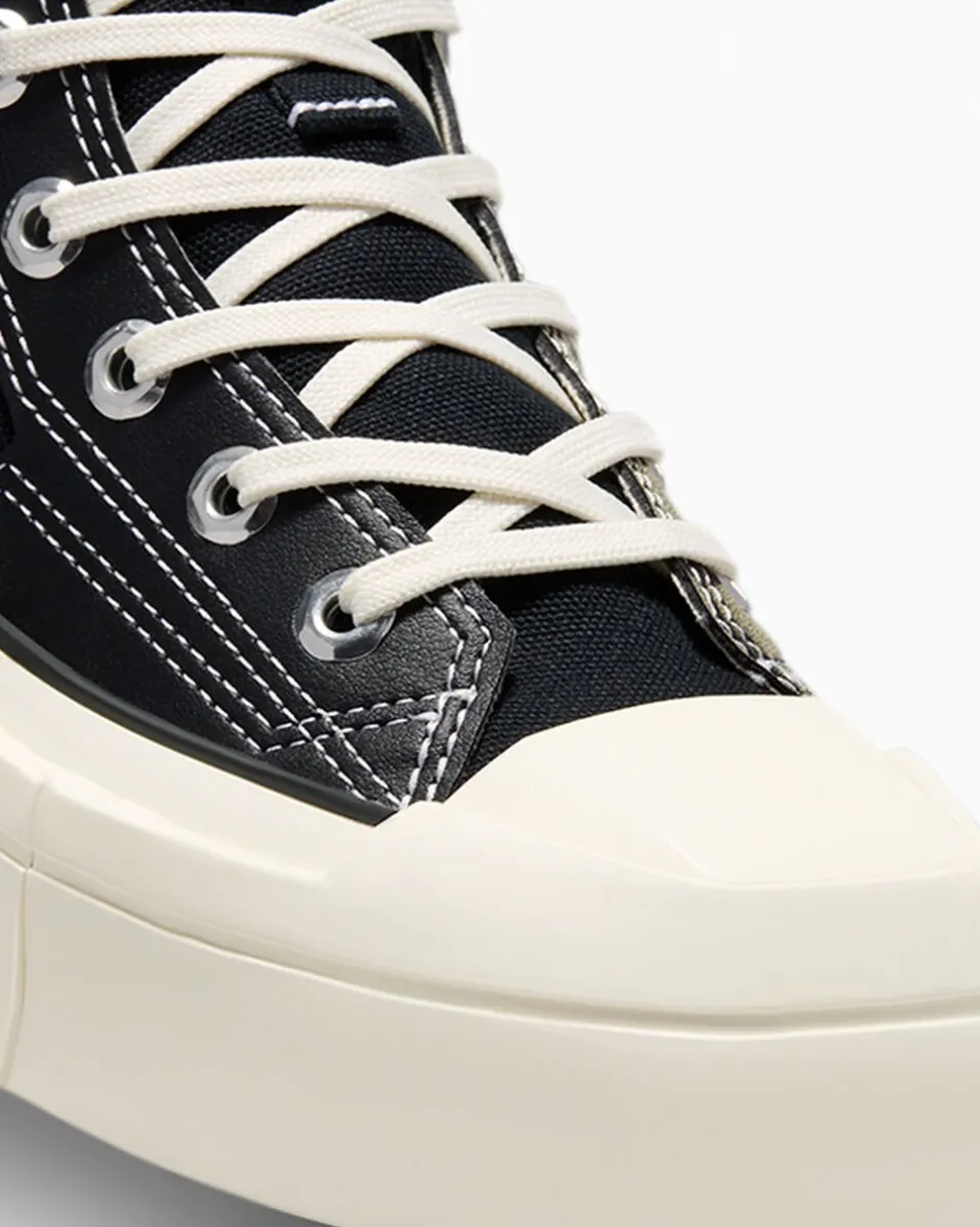 Converse Modelli Alti|Modelli Con Tacco/Zeppa<Chuck 70 De Luxe Squared Nero/Nero/Egret