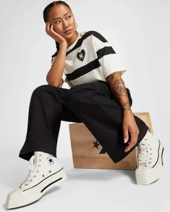 Converse Modelli Con Tacco/Zeppa|Modelli Con Tacco/Zeppa<Chuck 70 De Luxe Squared Egret/Nero/Egret