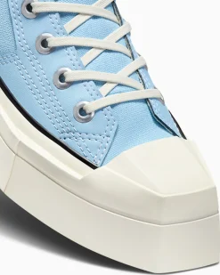 Converse Modelli Alti|Modelli Con Tacco/Zeppa<Chuck 70 De Luxe Squared Blu cielo/Egret/Nero