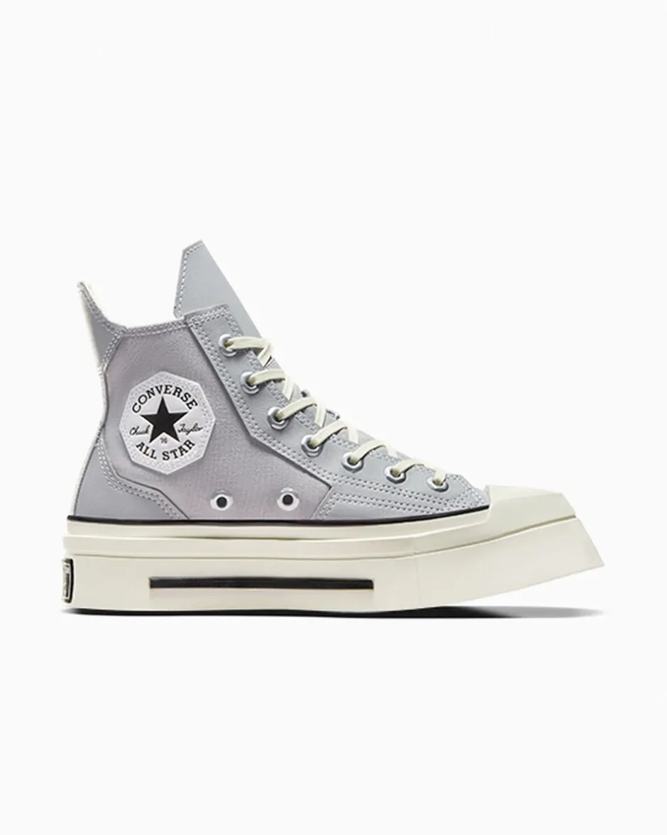 Converse Modelli Alti|Modelli Con Platform<Chuck 70 De Luxe Squared Grigio/Nero/Egret