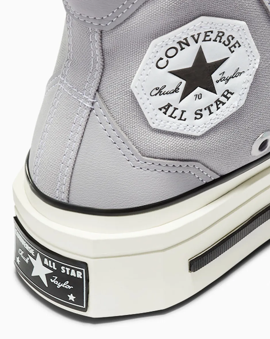 Converse Modelli Alti|Modelli Con Platform<Chuck 70 De Luxe Squared Grigio/Nero/Egret