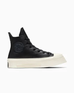 Converse Modelli Alti|Modelli Con Tacco/Zeppa<Chuck 70 De Luxe Squared Nero/Egret/Nero