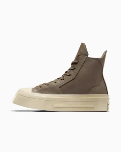 Converse Modelli Alti|Modelli Con Platform<Chuck 70 De Luxe Squared Coffee Break Beige classico/Memo Glaze/Egret