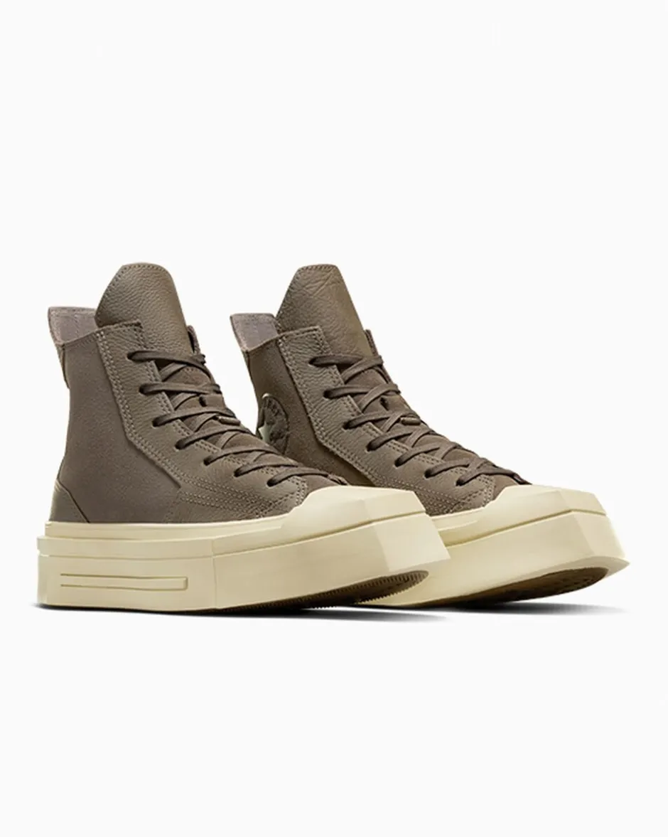 Converse Modelli Alti|Modelli Con Platform<Chuck 70 De Luxe Squared Coffee Break Beige classico/Memo Glaze/Egret
