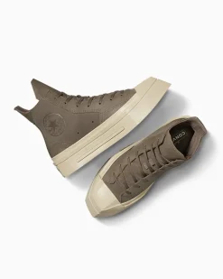 Converse Modelli Alti|Modelli Con Platform<Chuck 70 De Luxe Squared Coffee Break Beige classico/Memo Glaze/Egret