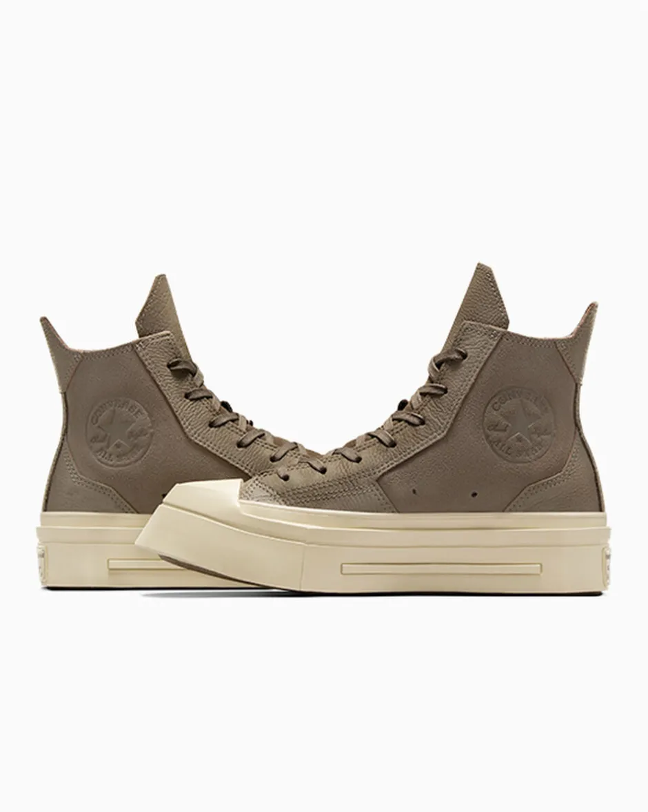 Converse Modelli Alti|Modelli Con Platform<Chuck 70 De Luxe Squared Coffee Break Beige classico/Memo Glaze/Egret