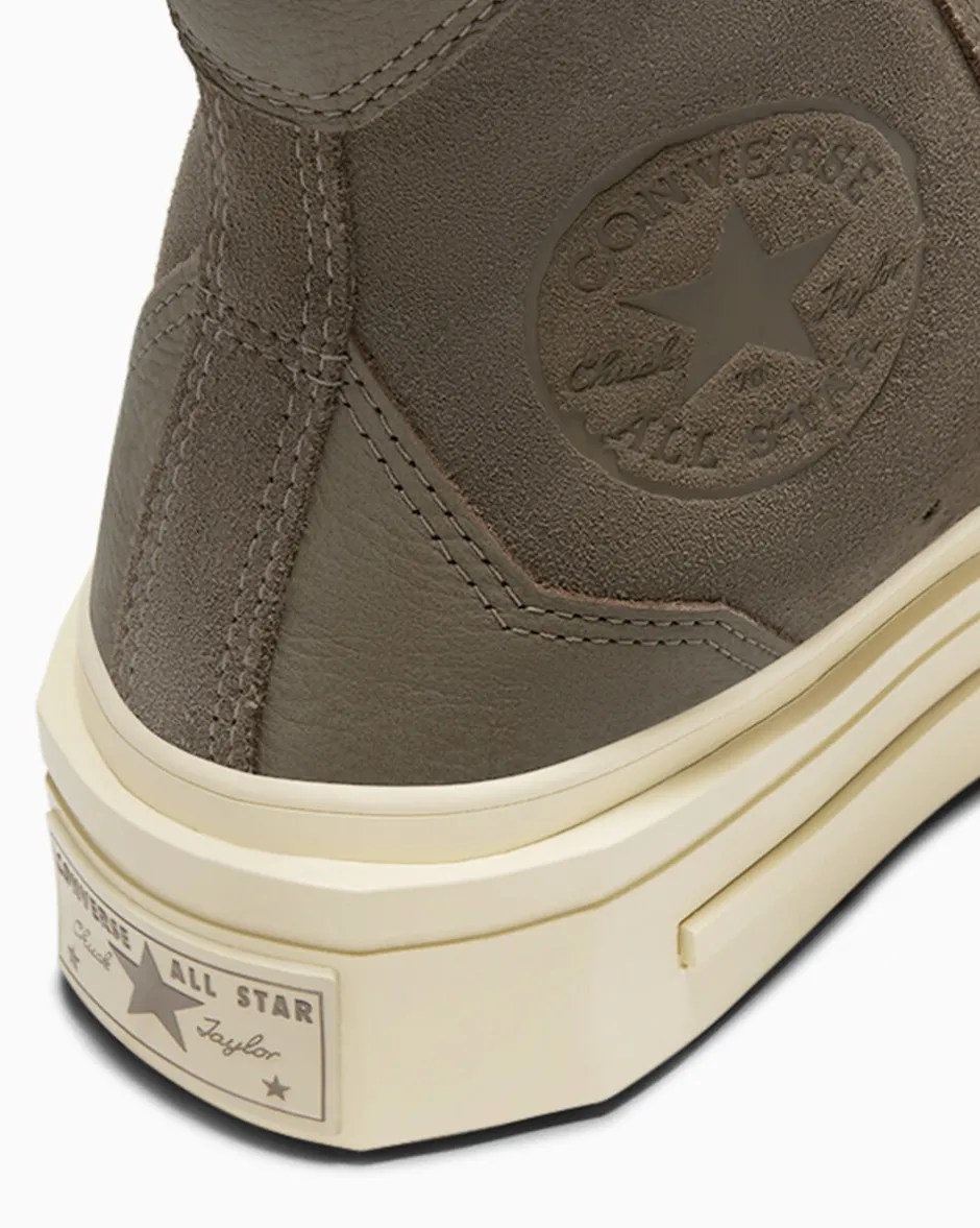 Converse Modelli Alti|Modelli Con Platform<Chuck 70 De Luxe Squared Coffee Break Beige classico/Memo Glaze/Egret