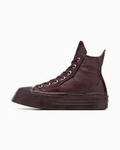 Converse Modelli Alti|Modelli Con Tacco/Zeppa<Chuck 70 De Luxe Squared Leather Eliotropio/Oro/Nero