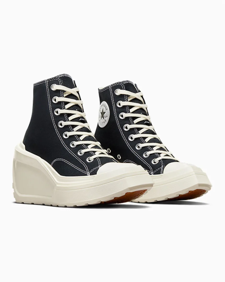 Converse Modelli Alti|Modelli Con Platform<Chuck 70 De Luxe Wedge Nero/Nero/Egret