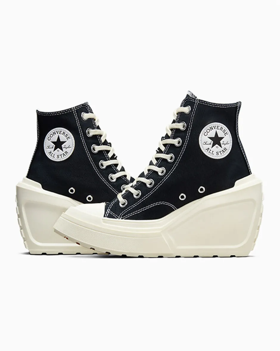 Converse Modelli Alti|Modelli Con Platform<Chuck 70 De Luxe Wedge Nero/Nero/Egret