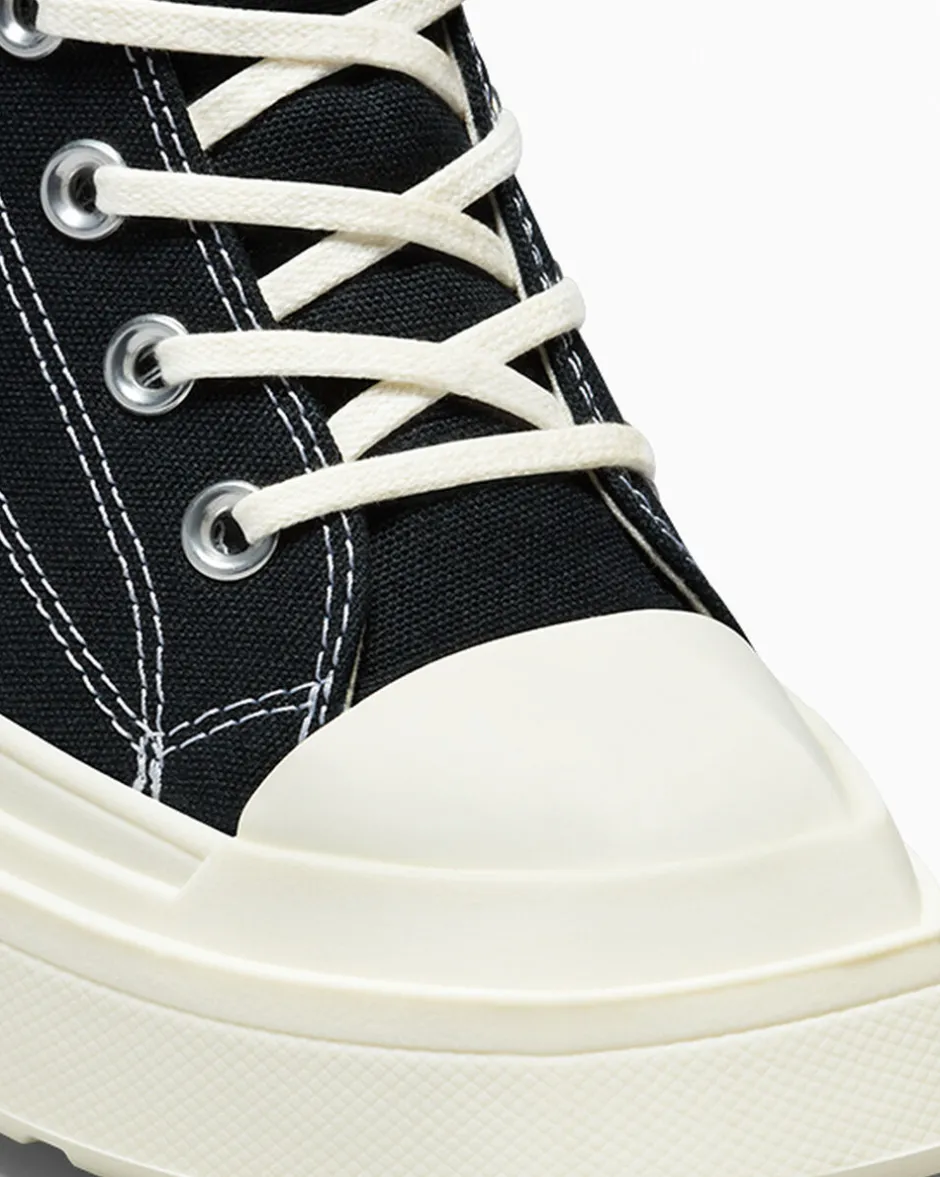 Converse Modelli Alti|Modelli Con Platform<Chuck 70 De Luxe Wedge Nero/Nero/Egret