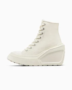 Converse Modelli Alti|Modelli Con Platform<Chuck 70 De Luxe Wedge Egret/Nero/Bianco