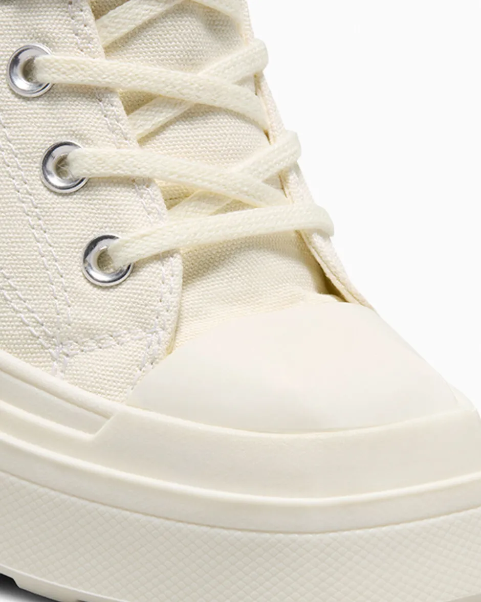 Converse Modelli Alti|Modelli Con Platform<Chuck 70 De Luxe Wedge Egret/Nero/Bianco