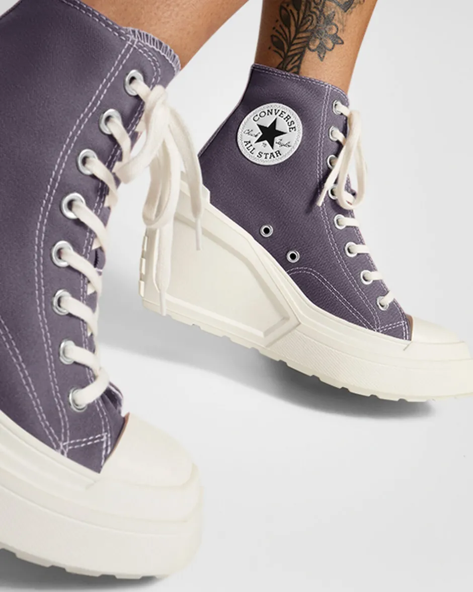 Converse Modelli Alti|Modelli Con Platform<Chuck 70 De Luxe Wedge Lavanda cenere/Egret/Nero